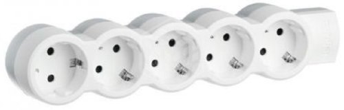 Колодка удлинителя с заземлением Legrand Стандарт 5-м 16А 3500Вт бело-серый фото Колодка удлинителя с заземлением Legrand Стандарт 5-м 16А 3500Вт бело-серый картинка